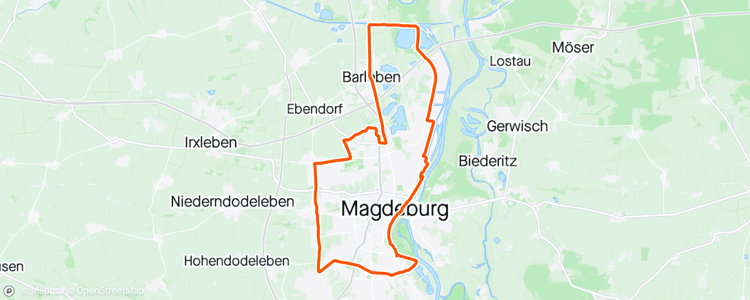 Mapa da atividade, Kleine Radtour