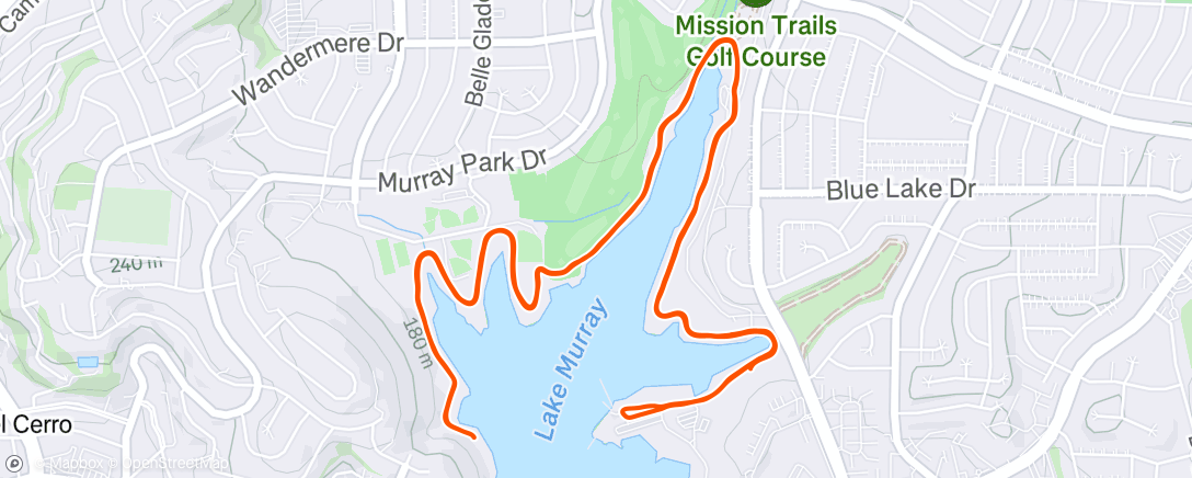 Map of the activity, Lake Murray