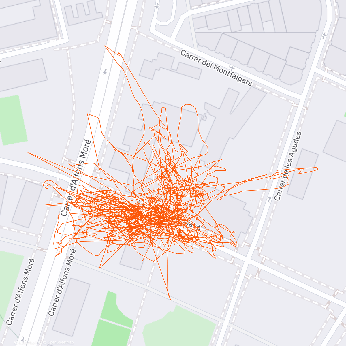 Map of the activity, WTF Strava?