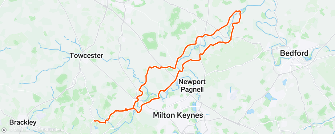 Map of the activity, Harrold Country Park