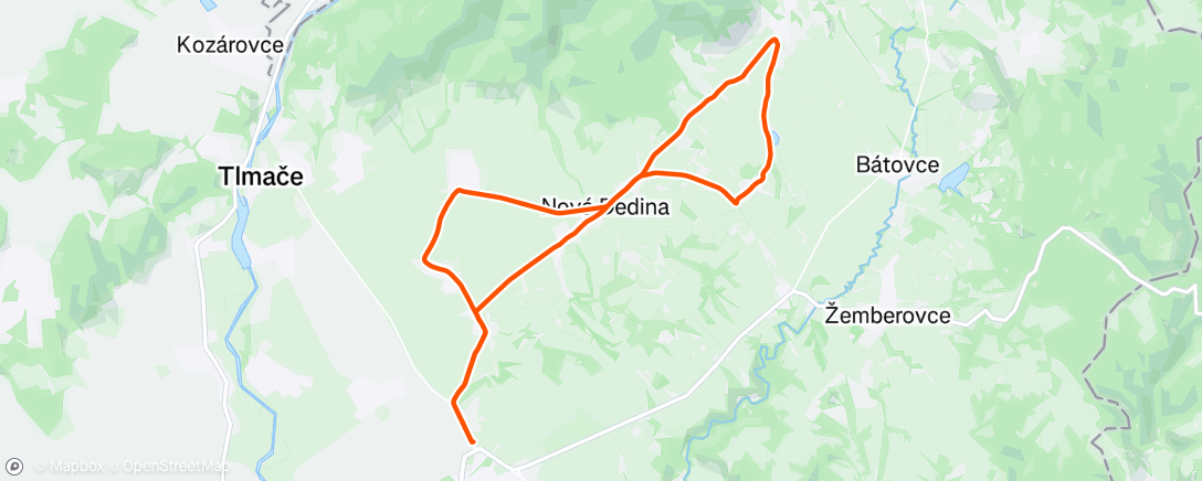 Map of the activity, Morning Ride