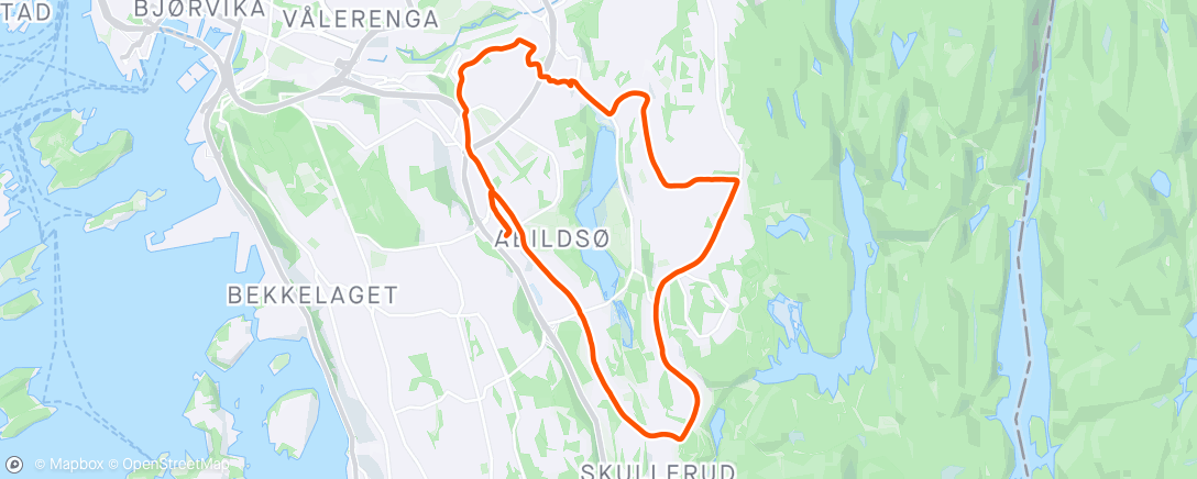 Mapa de la actividad (Saturday Afternoon Run)