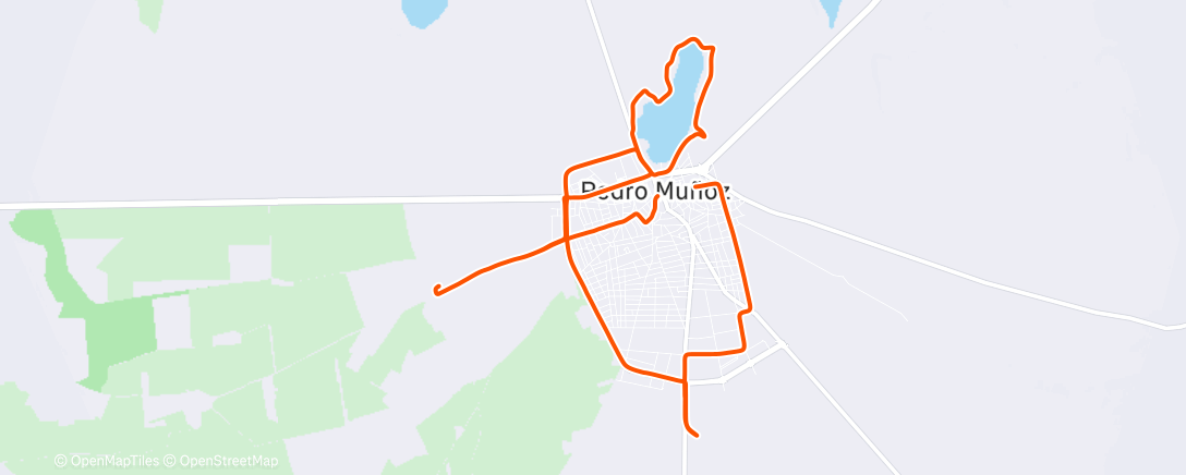 Map of the activity, Entorno de Pedro Muñoz