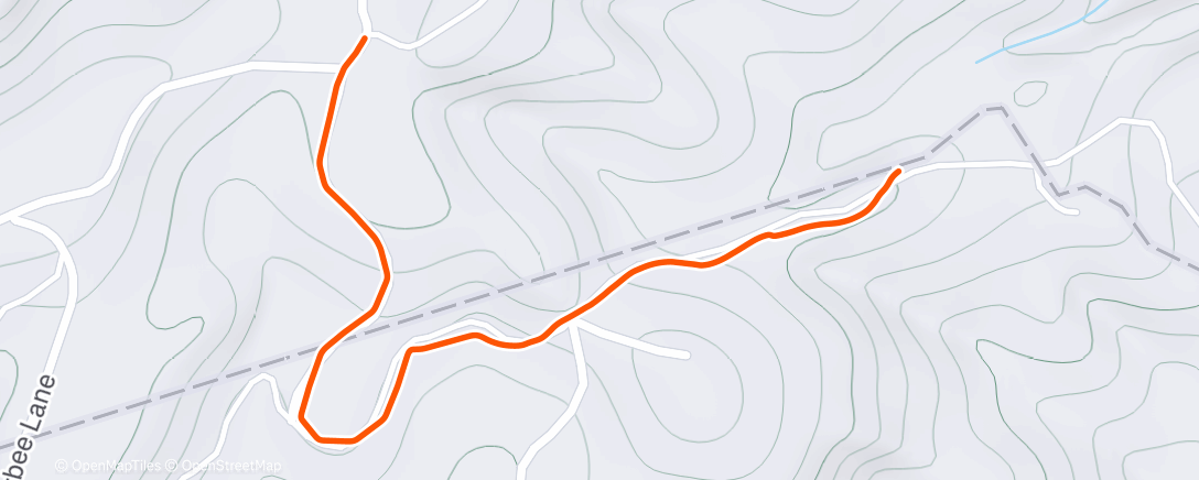 Map of the activity, Afternoon Walk