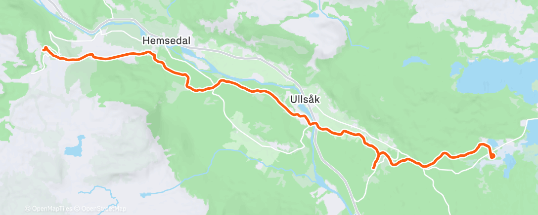 Map of the activity, Afternoon Nordic Ski