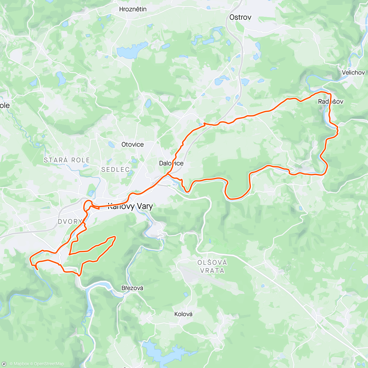 Map of the activity, 46let = 46km 🤩