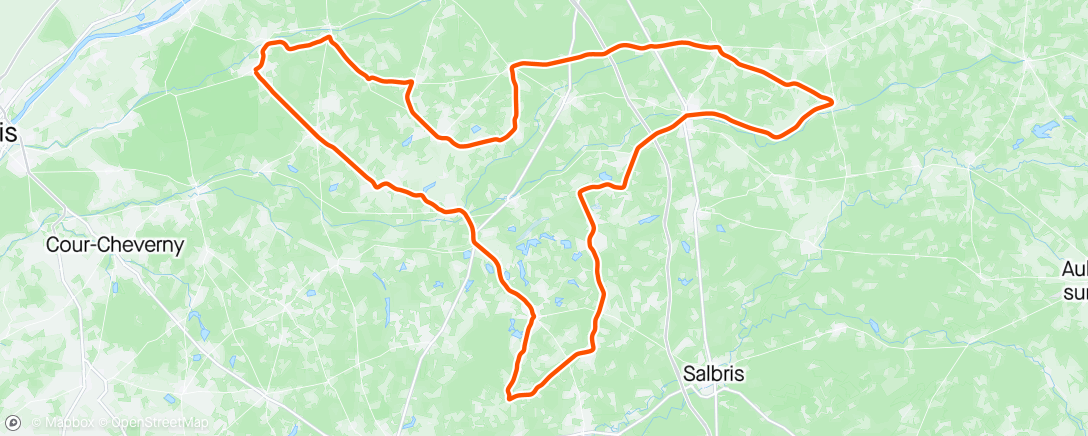 Map of the activity, Motorbike ride without Motorbike. 16*🚴. ⛅️🌬️🌬️🌬️👍👍😎