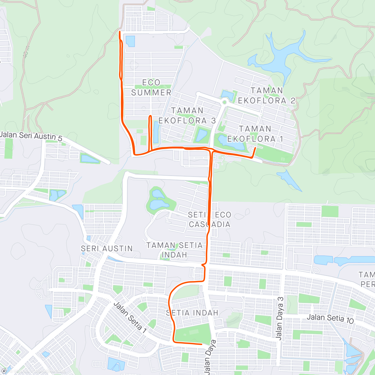 Map of the activity, Morning Run....berat😅🤣