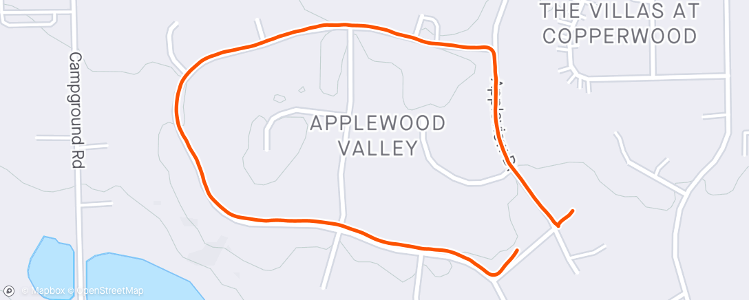 Map of the activity, Afternoon Walk