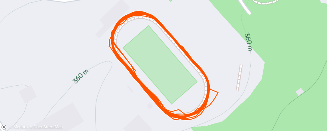 Map of the activity, Evening Run