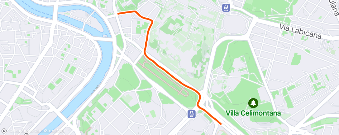 Map of the activity, Camminata dell'ora di pranzo
