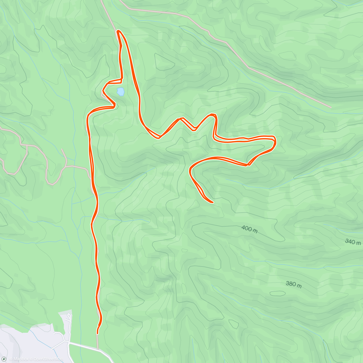 Map of the activity, Soggy Mountain Miles