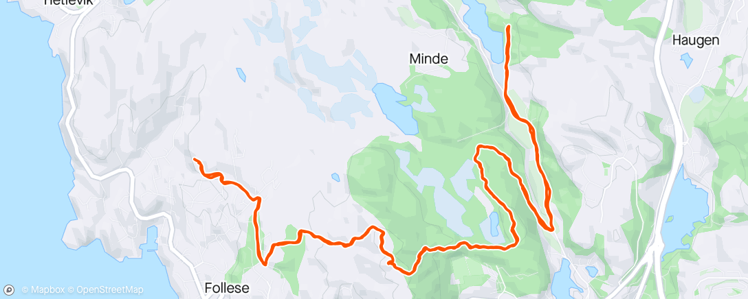 Mapa de la actividad (Krokåsdalen over Brenneklubben ☀️)