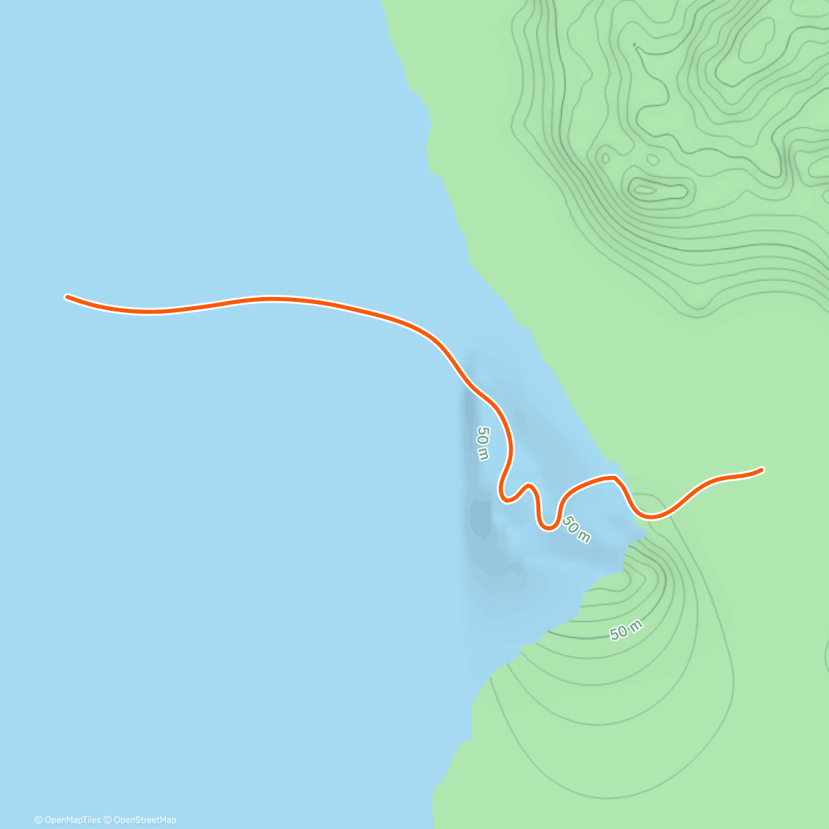 Map of the activity, Zwift - Volcano Flat in Watopia
