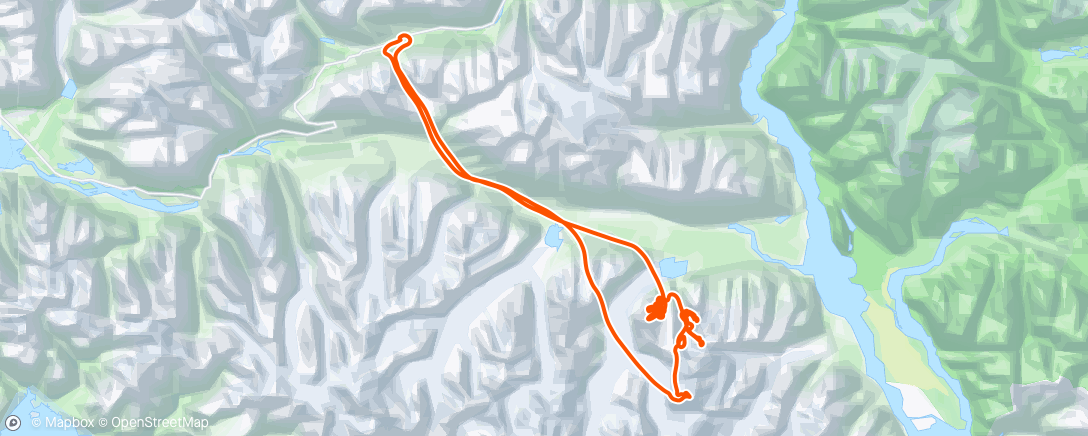Map of the activity, Day 1 Chugach shred 🚁