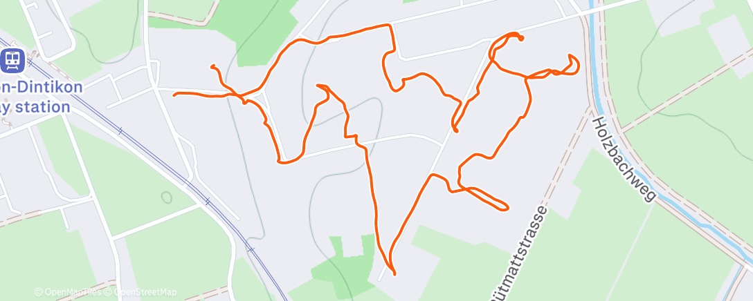 Map of the activity, Spaziergang am Nachmittag