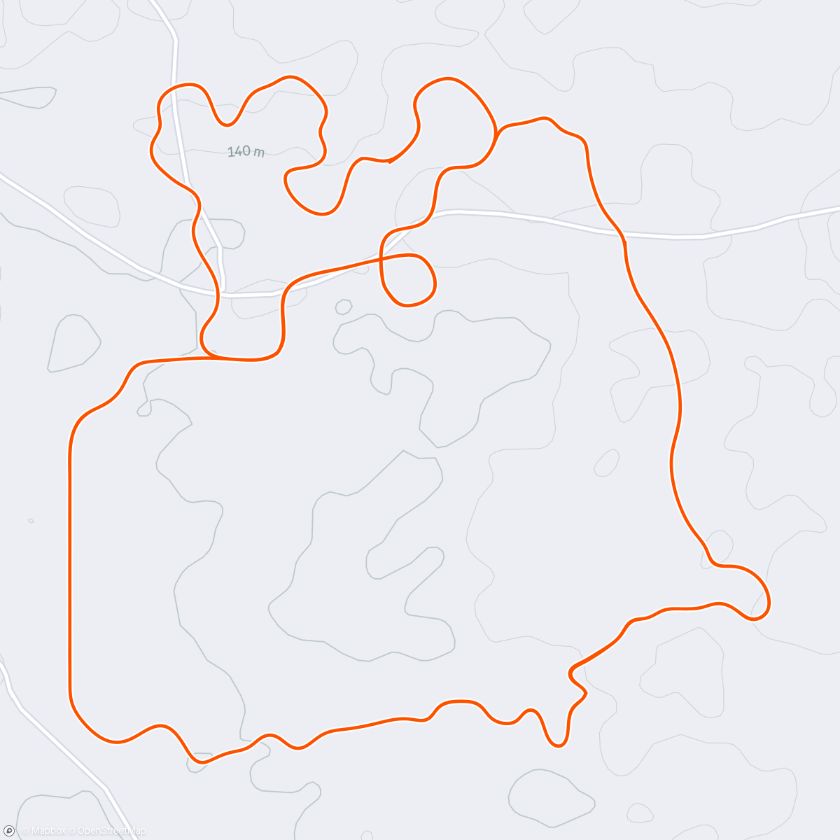 Map of the activity, Zwift - Recovery