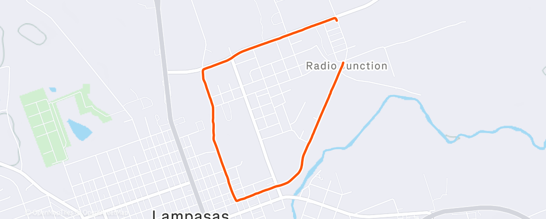 Map of the activity, Night Trail Run