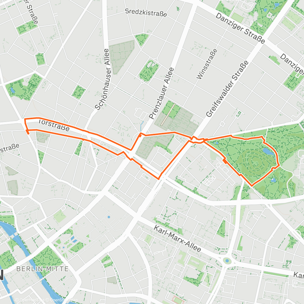 Map of the activity