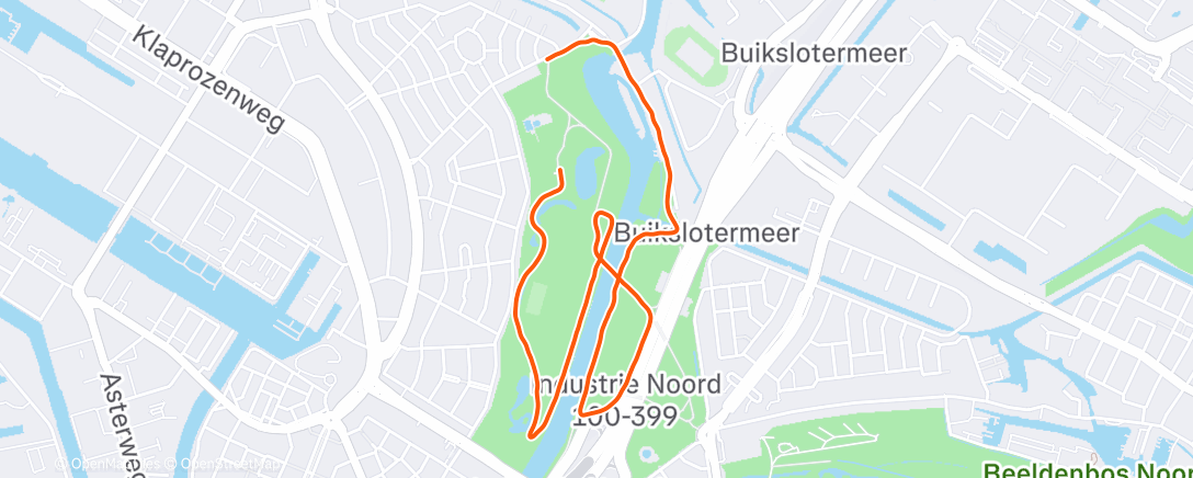 Map of the activity, Rennen