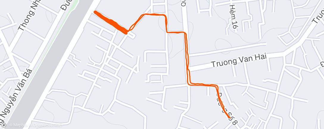 Map of the activity, Night Walk