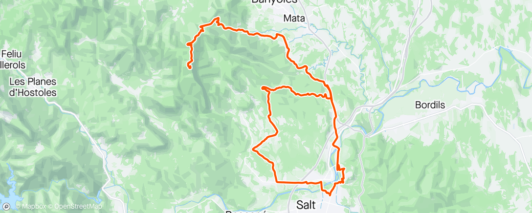 Map of the activity, Climbing endurance