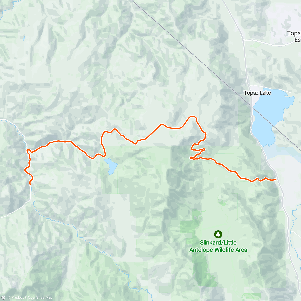 Map of the activity, FulGaz: California Death Ride - Climb/descent #2