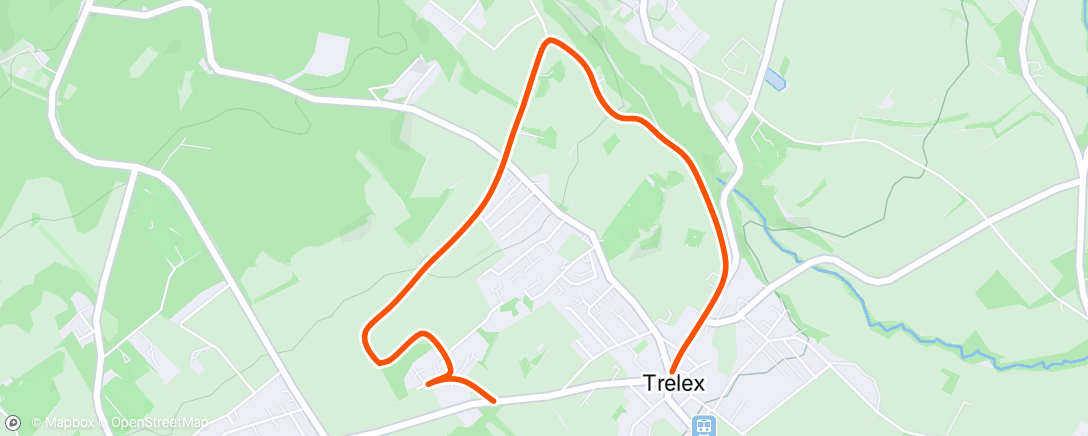 Map of the activity, Morning Run