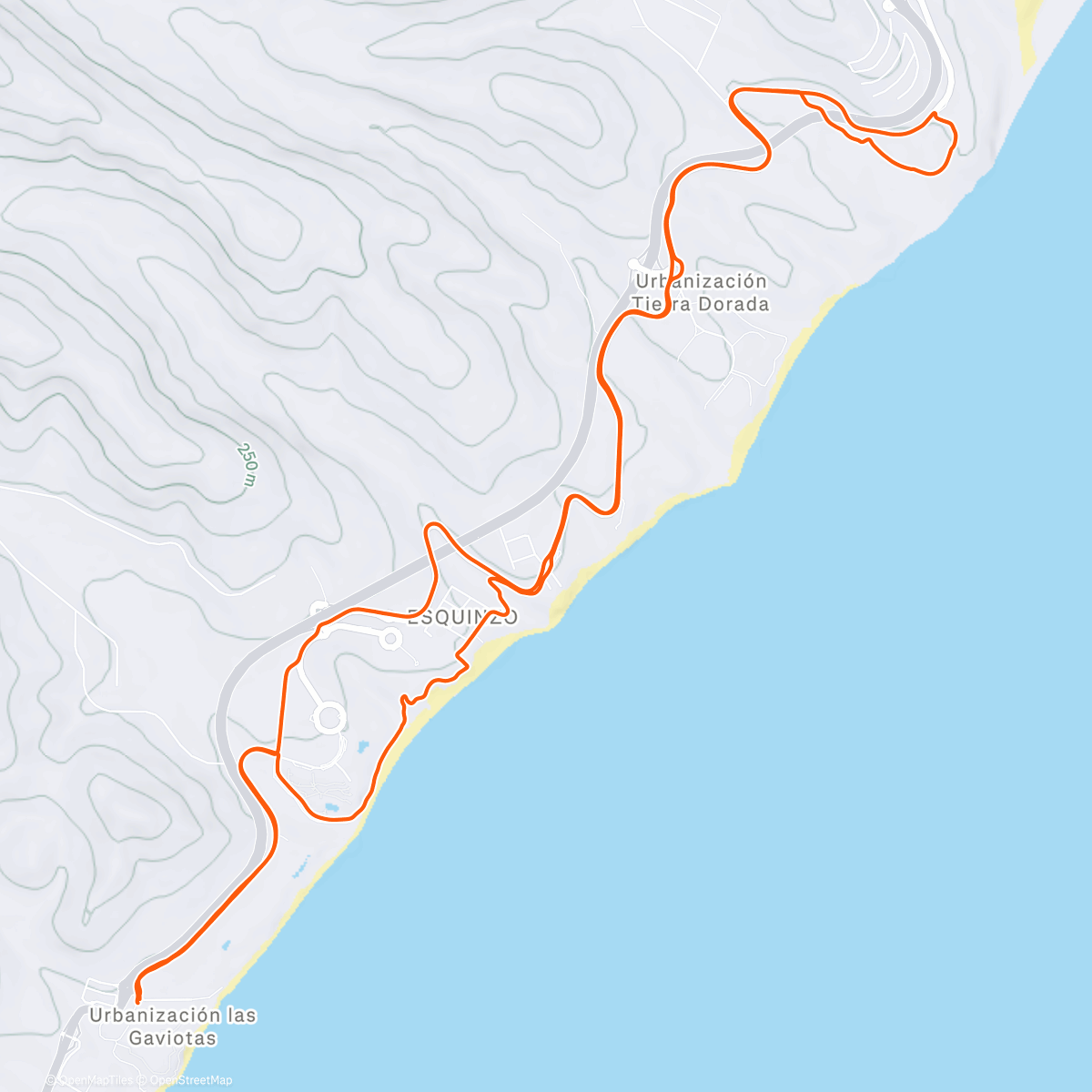 Map of the activity, Gravel Custom Test
