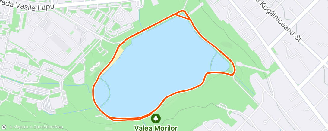 Map of the activity, Morning Run