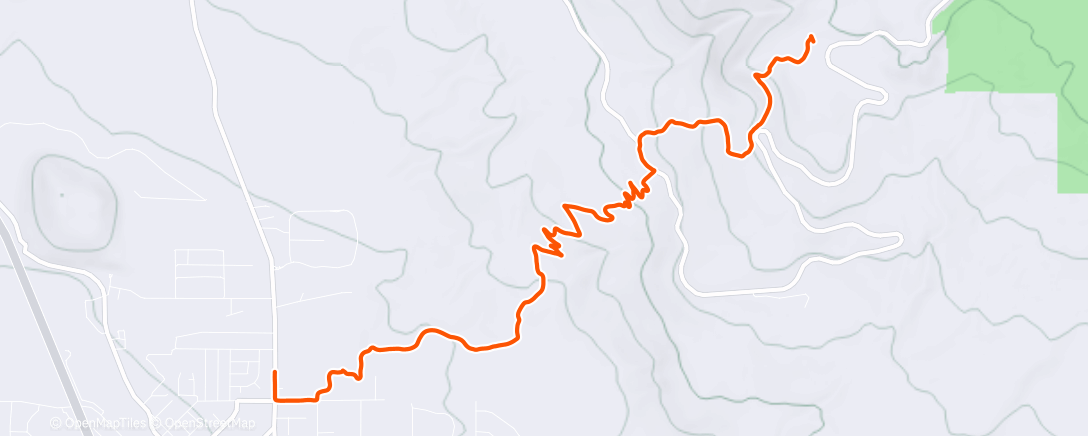 Map of the activity, Morning Mountain Bike Ride