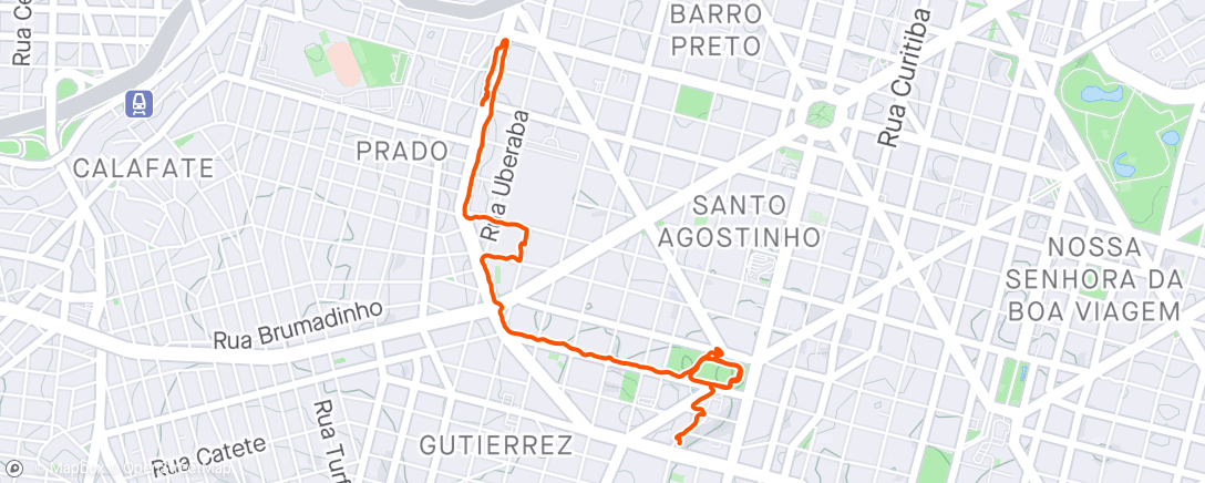Karte der Aktivität „Caminhando 🏃‍♂️🏃‍♂️”