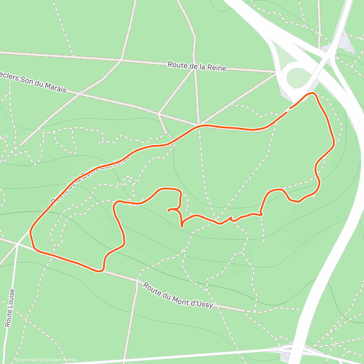 Map of the activity, Randonnée dans l'après-midi
