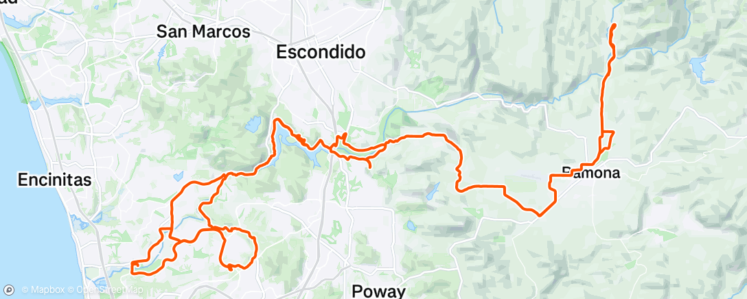 Map of the activity, Morning Ride
