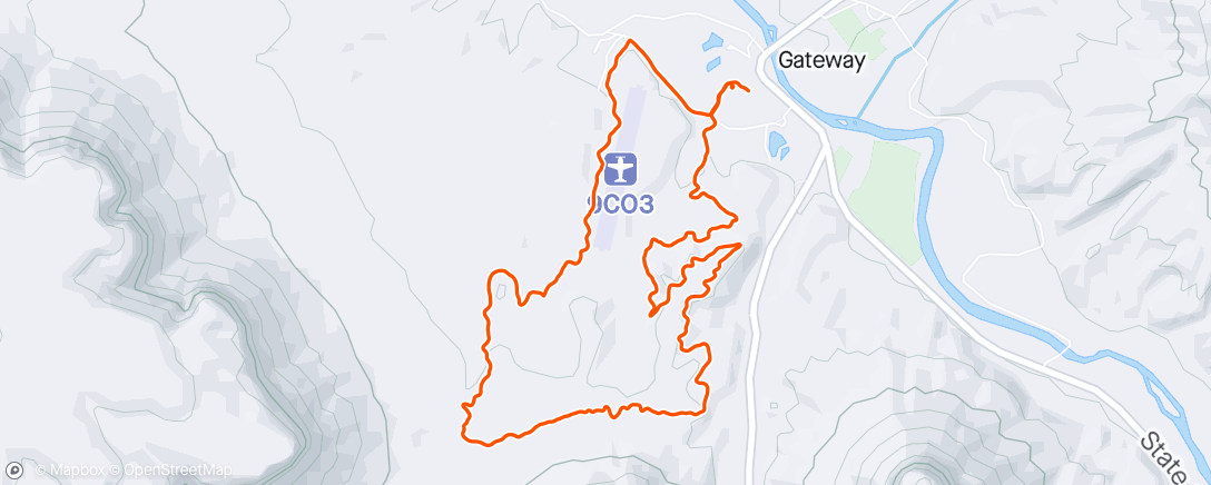 Map of the activity, Morning Trail Run