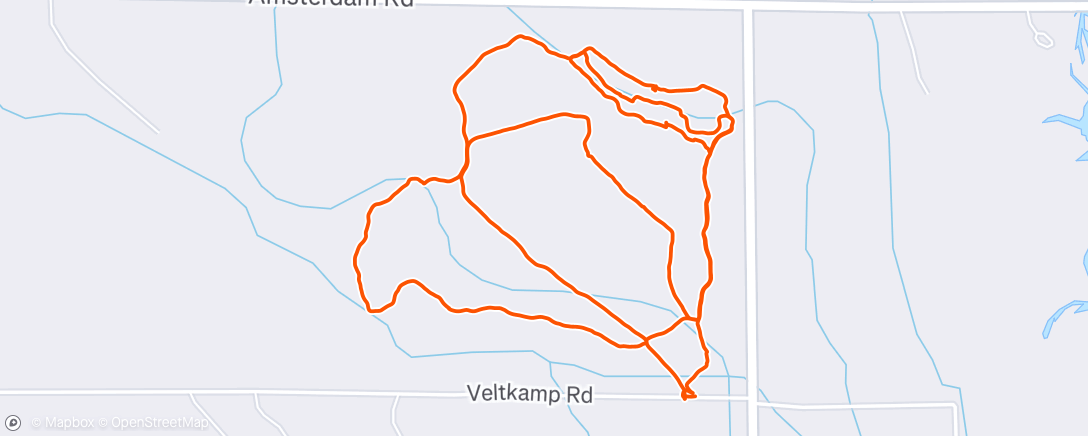 Map of the activity, Evening Walk