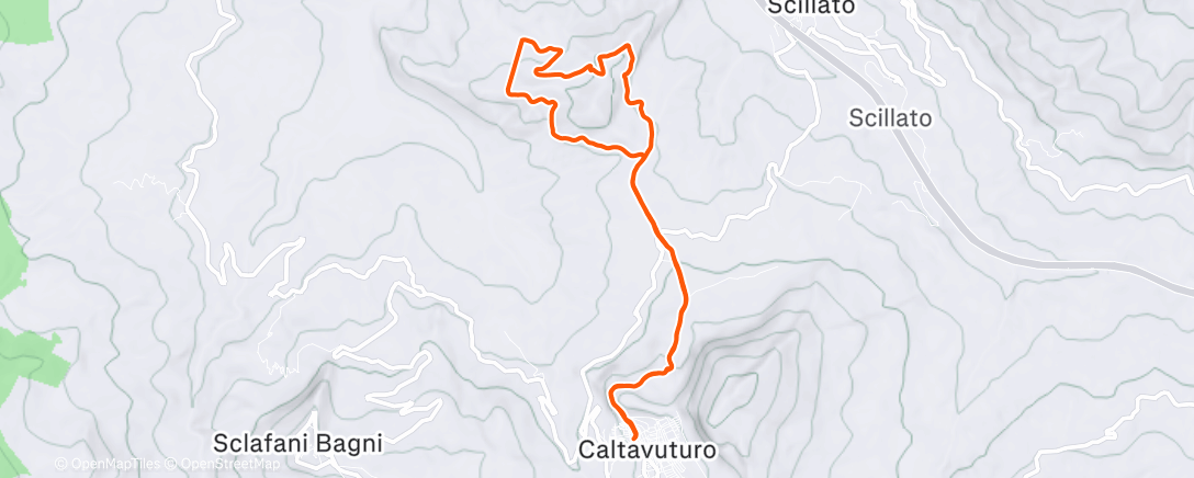 Карта физической активности (Sessione di trail running mattutina)