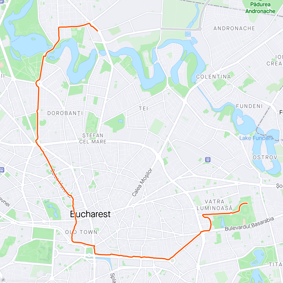 Map of the activity, Morning Ride to the office