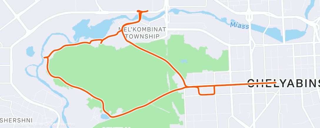 Map of the activity, Утренний велозаезд