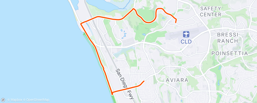 Map of the activity, Afternoon Walk