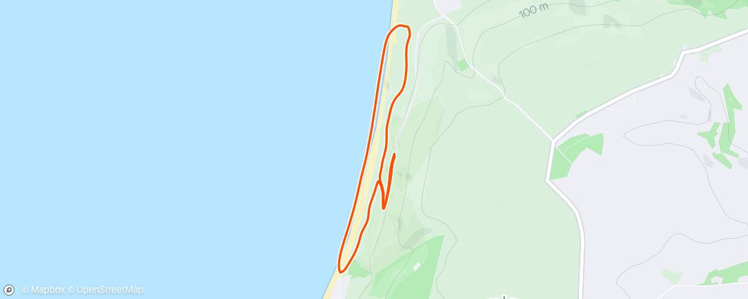 Map of the activity, Woolacombe Dunes parkrun