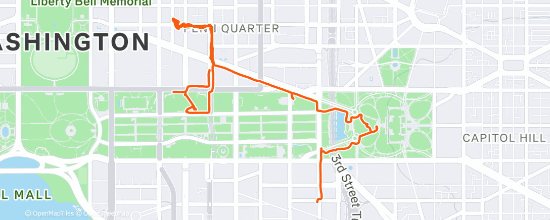 Карта физической активности (DC tourist things part 2: Eastern side 🏛️)