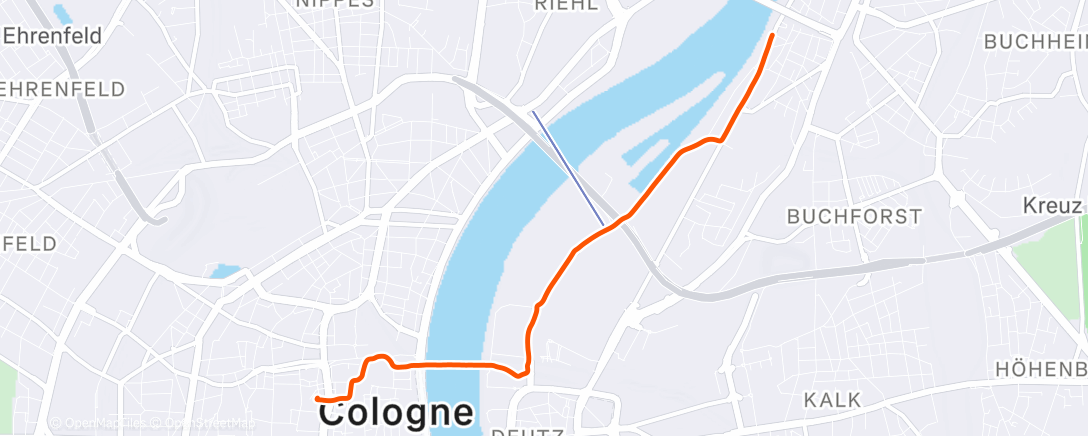 Карта физической активности (Fahrt am Morgen)