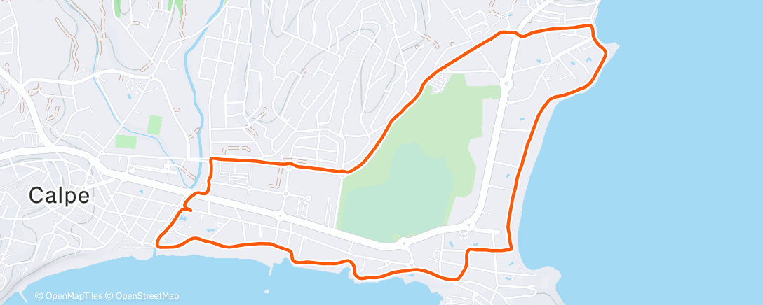 Mapa de la actividad (Morning Run)