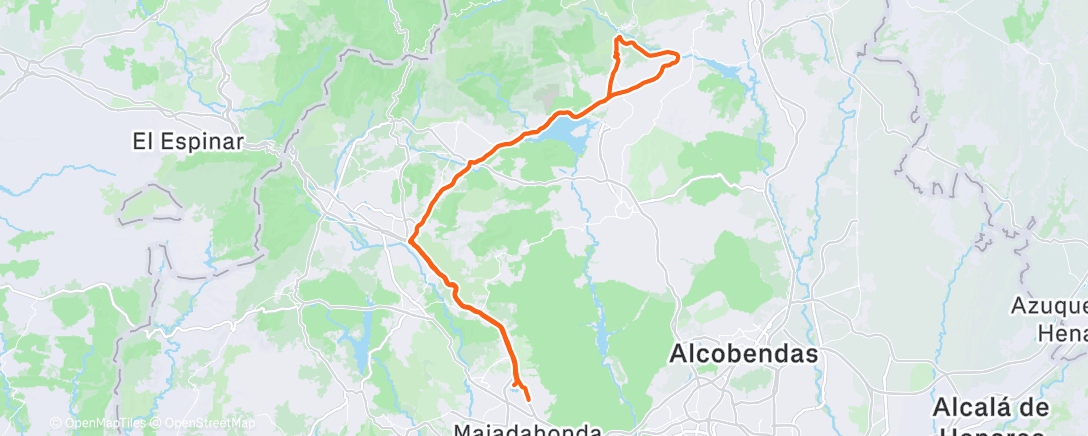 Карта физической активности (Bicicleta por la mañana)