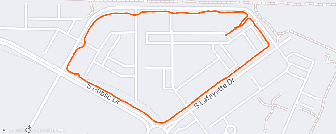 Map of the activity, Morning walk