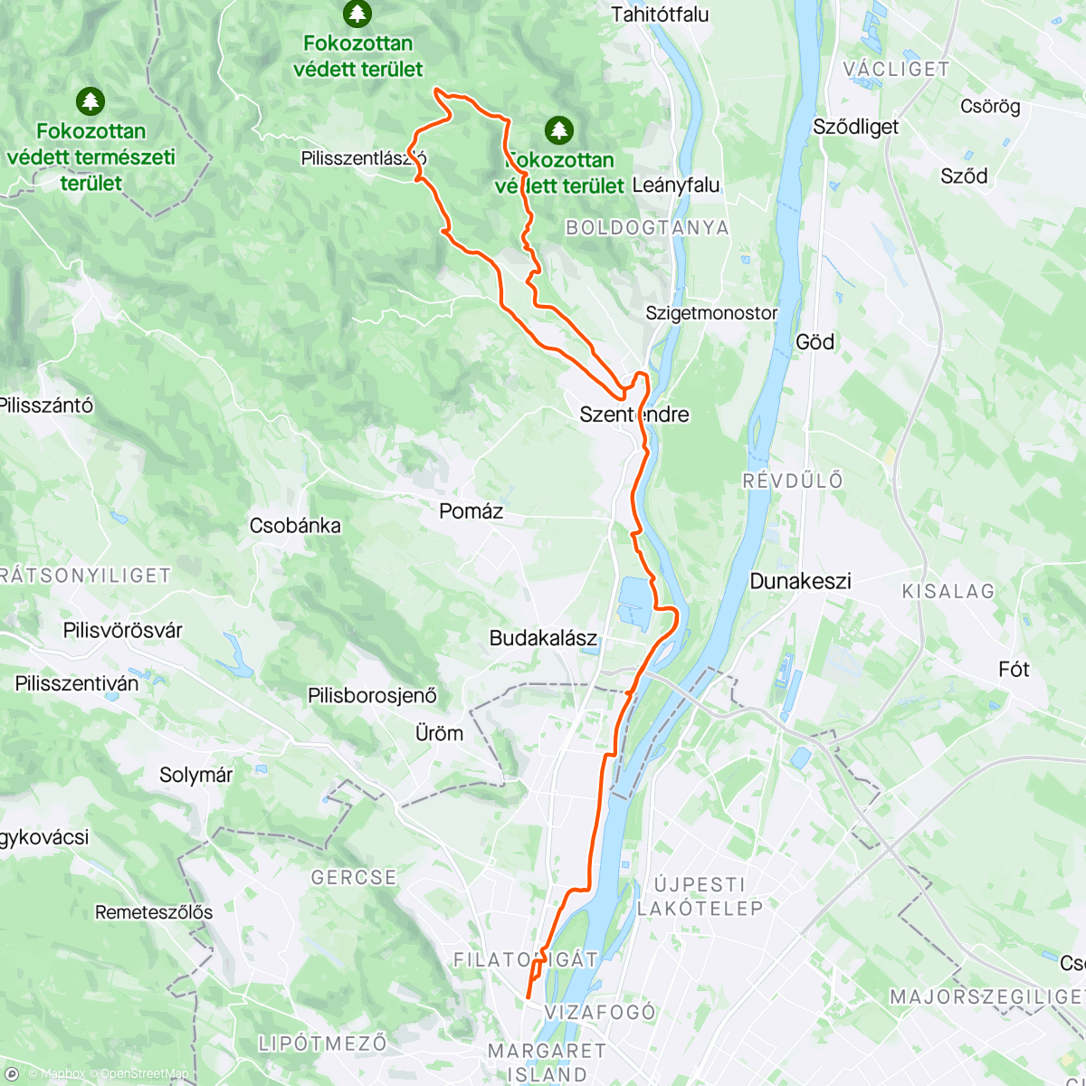 Map of the activity, I ❤️ Paprét