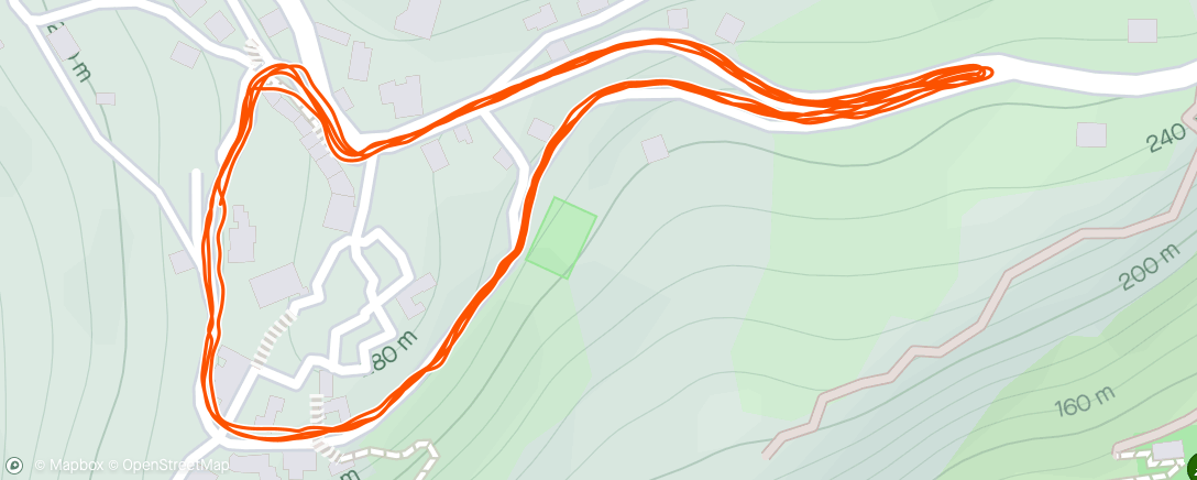 Map of the activity, Camminata serale