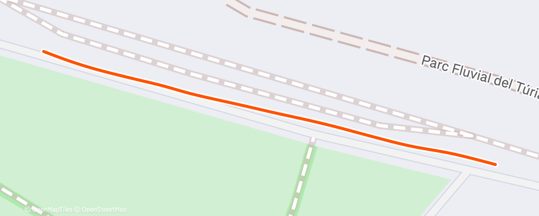 Map of the activity, Afternoon Run