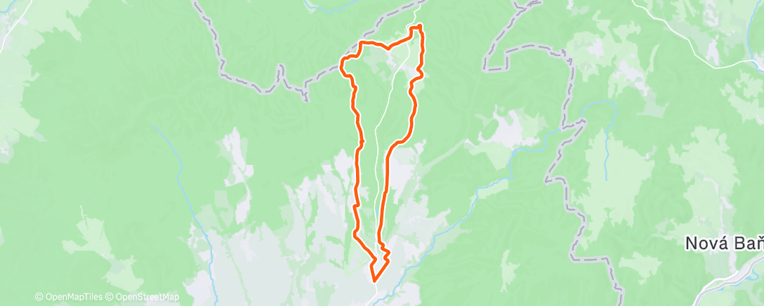 Map of the activity, Morning Mountain Bike Ride